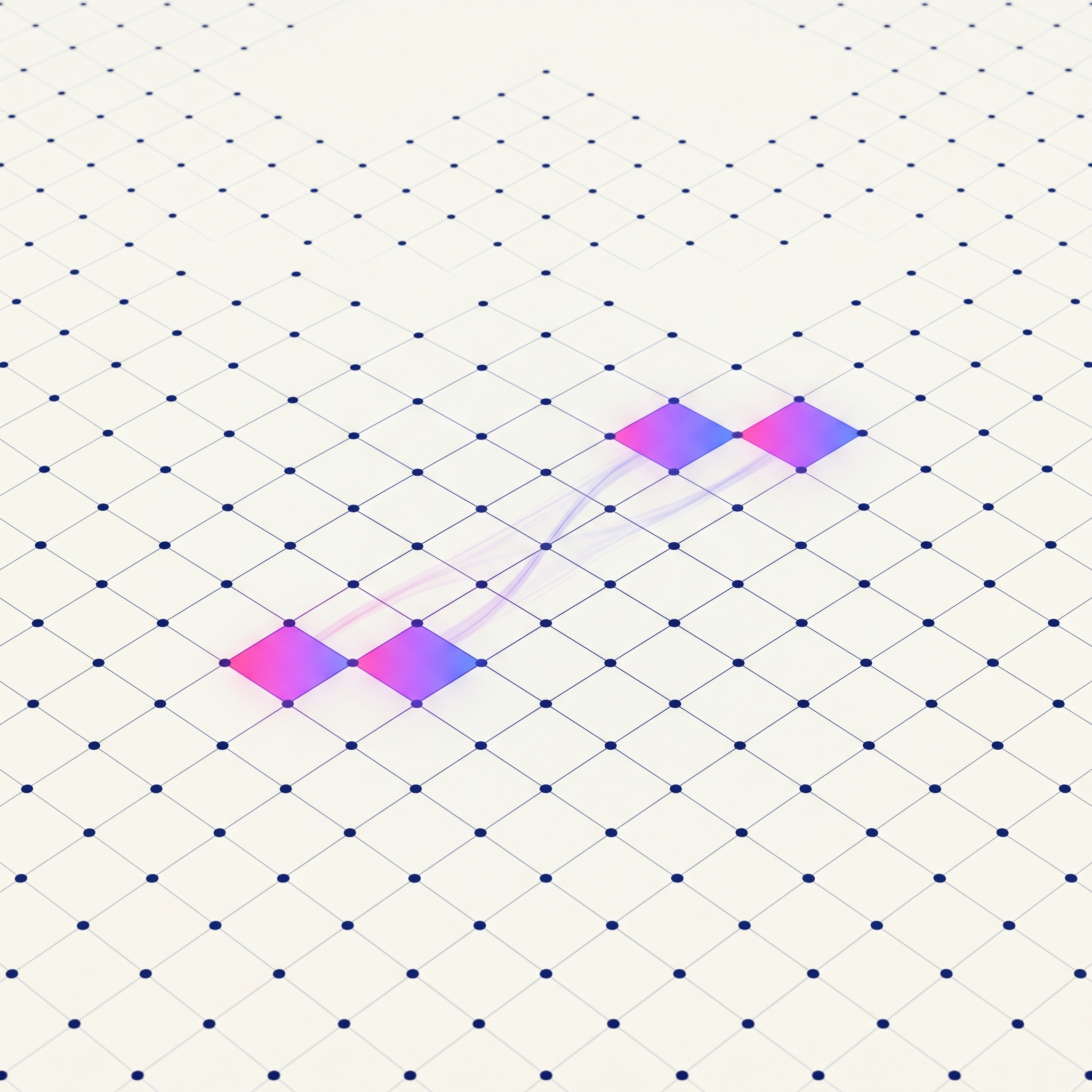 Energy-efficient matmul, lit cells and data-movement paths on a grid