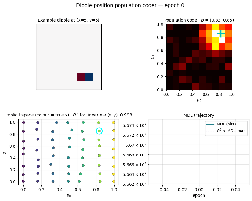 Dipole position population code animation