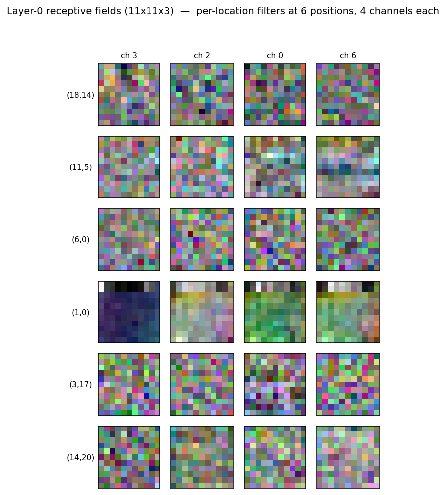 receptive fields