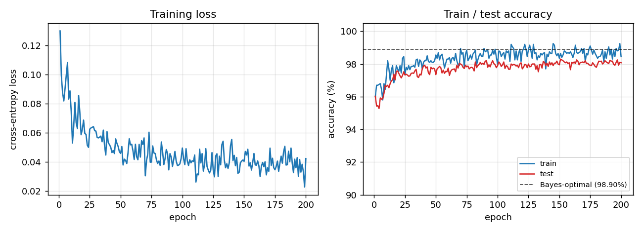 training curves